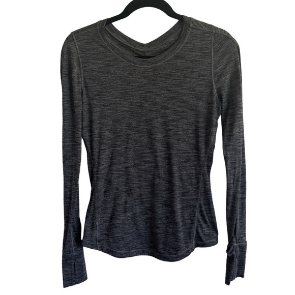 Lululemon 5 Mile Long Sleeve, Heathered Black, Size 6/8 - Picture 5 of 10